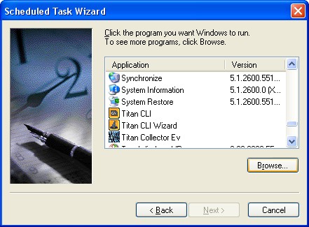 Windows XP Task Scheduler